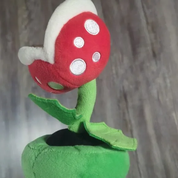 Piranha Plant All Star Plush 9" Super Mario Bros Little Buddy 1594 AC27 - Picture 9 of 11